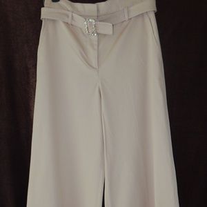 ATOS LOMBARDINI ITALY RHINESTONE BUCKLE WIDE LEG